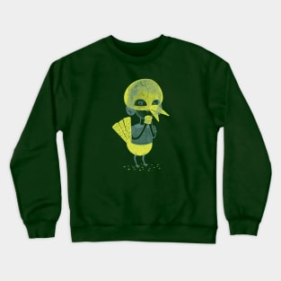 Bird girl offering bread Crewneck Sweatshirt